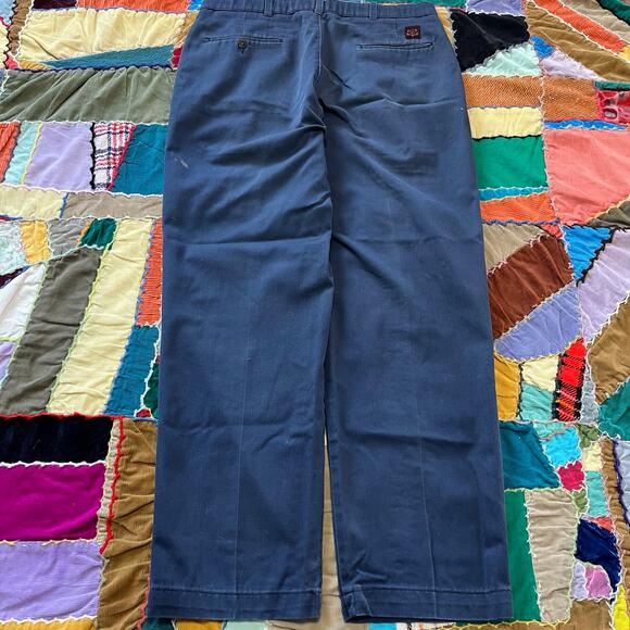 Vintage Dockers Paint Splattered Distressed Navy Pants 33Wx29L - Picture 2 of 6